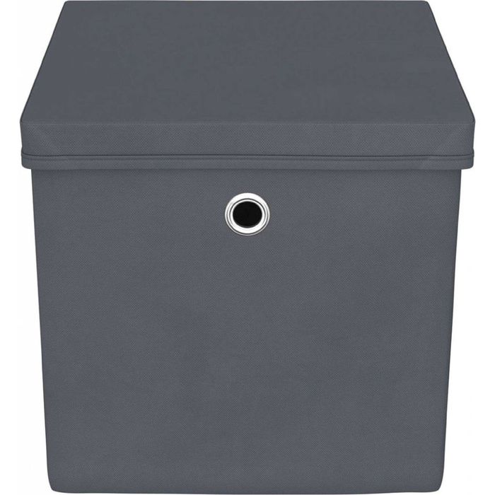 2шт Коробка для зберігання Livarno Home 30,5x30,5x29,5 см антрацит