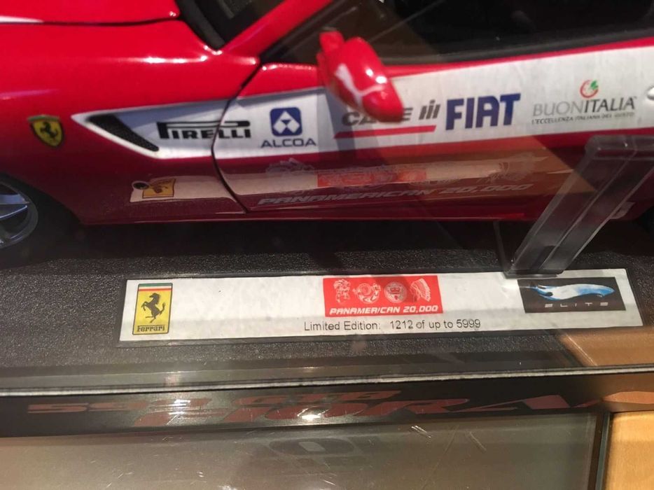 1/18 ferrari 599 gtb fiorano panamerican red/vermelho (mattel elite)