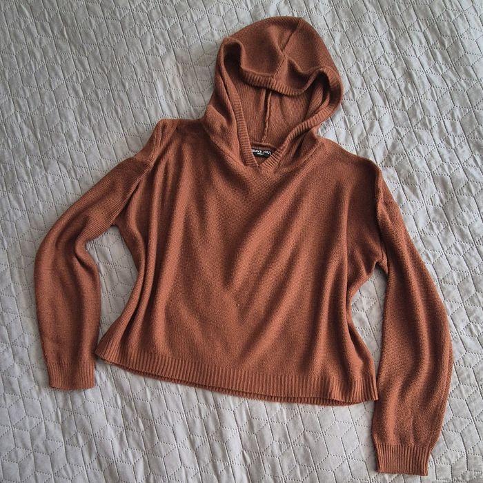 В'язана кофта з каптуром розмір L