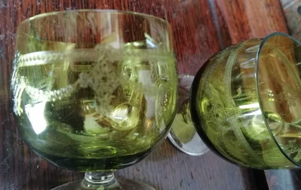 Chávenas café cristal lapidado, s/uso anos 20