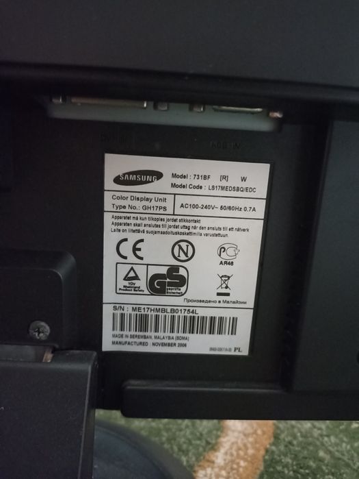 Не рабочий Монитор Samsung SyncMaster 731 BF
