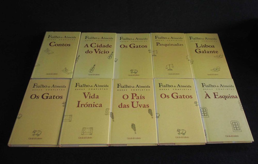 Livros Obras Completas de Fialho de Almeida 20 volumes Completo