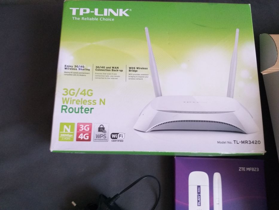 Router Tp-link mr3420 + modem ZTE 823