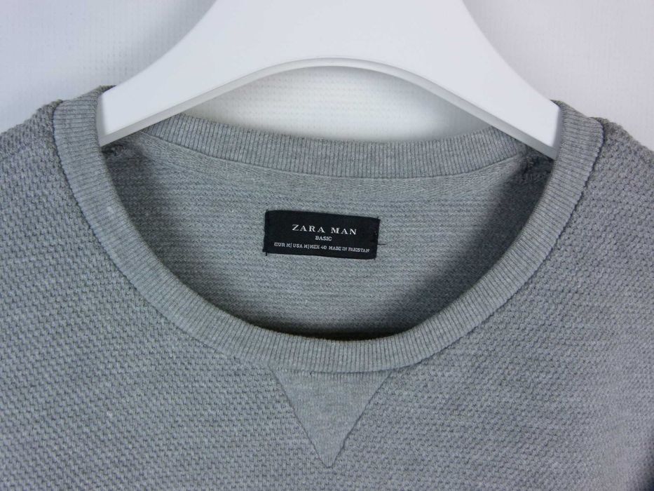 Zara Man szara cieńsza bluza / M