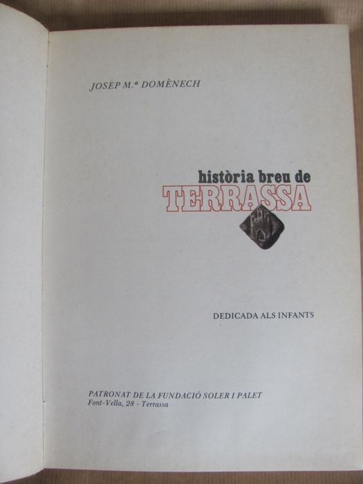 Història Breu de Terrassa de Josep Mª Domènech