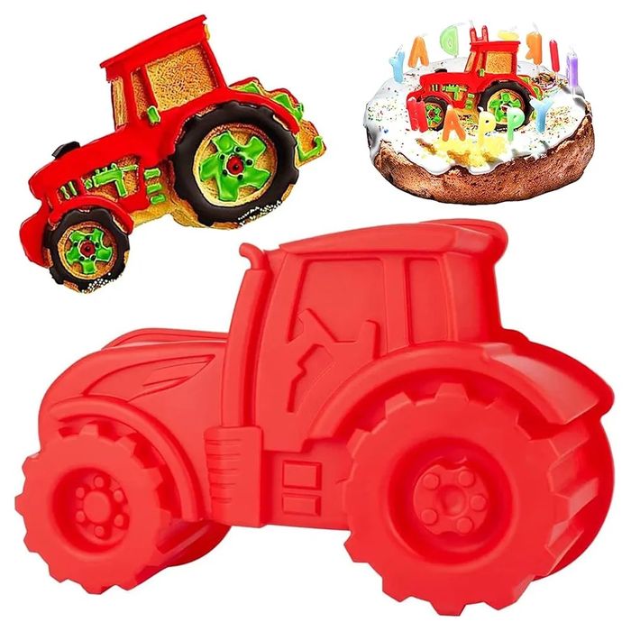 Silikonowa forma do pieczenia deserów galaretki duży traktor