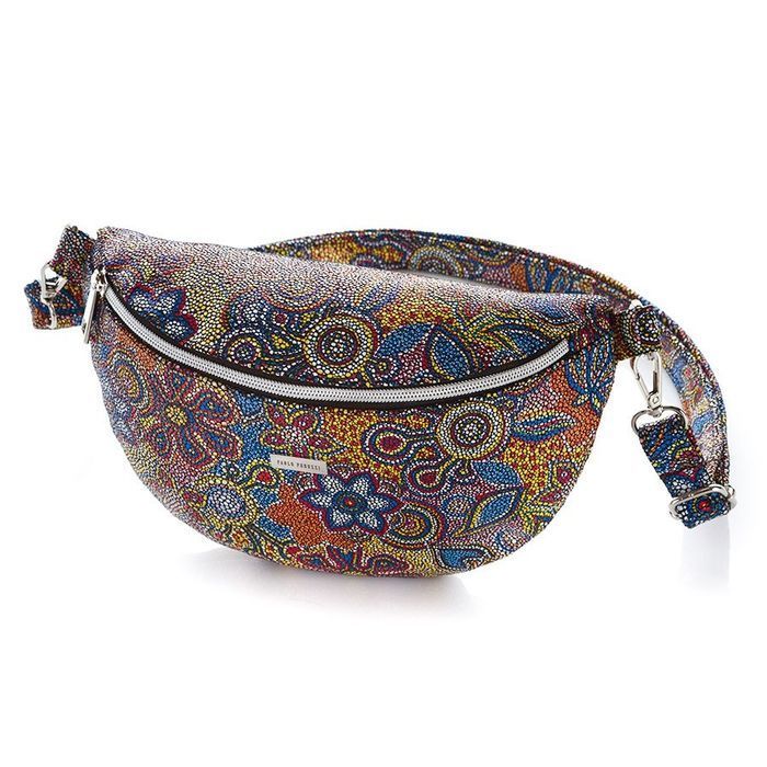 Damska saszetka nerka skórzana kolorowa Paolo Peruzzi Z-15-O