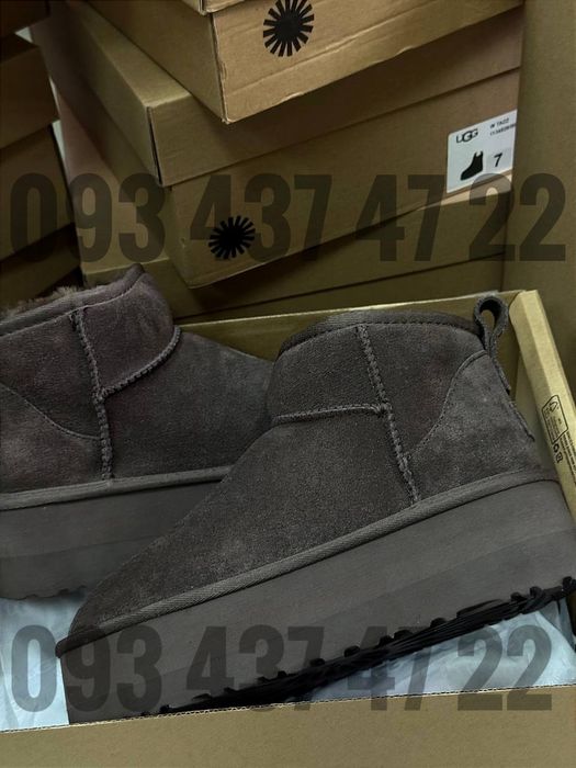 Жіночі Уггі UGG Classic Ultra Mini Platform Grey На платформі Угги