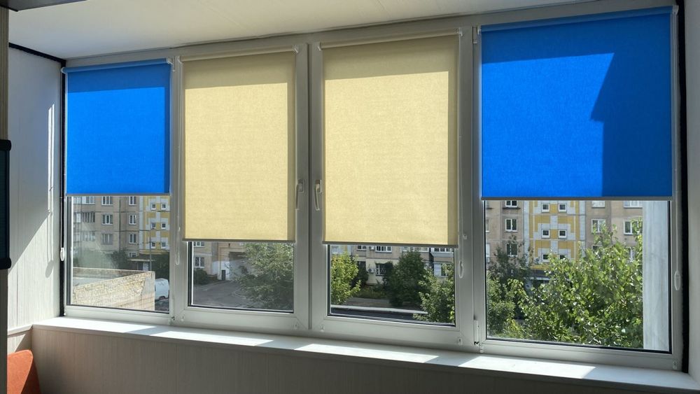 Монтаж ролет, жалюзі, москітні сітки, плісе, анвіси, Рулонні штори