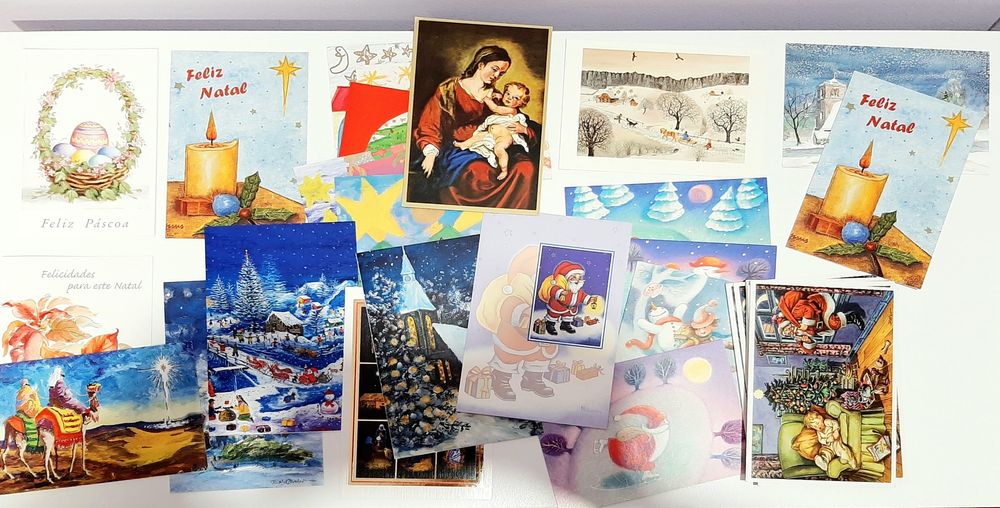 Mais de 80 Postais Natal Aniversário e outros
