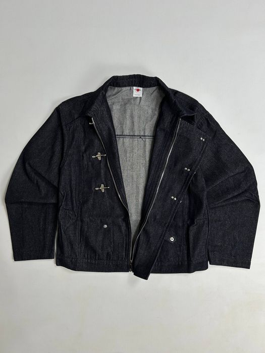 Джинсова куртка arhive jacket opium чорна джинсовка S, M, L