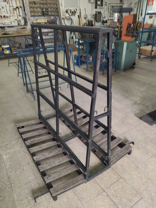 Cavalete para transporte de vidro