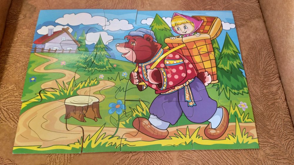 Пазли картонні, м'які 2+ 4+ 5+ доміно