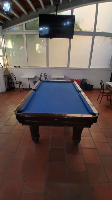 Mesa de Snooker / Bilhar com Tampos de Jantar + Contador Contelec CT150 + Acessórios
