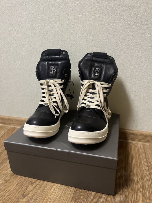 Rick Owens x Chrome Hearts geobasket