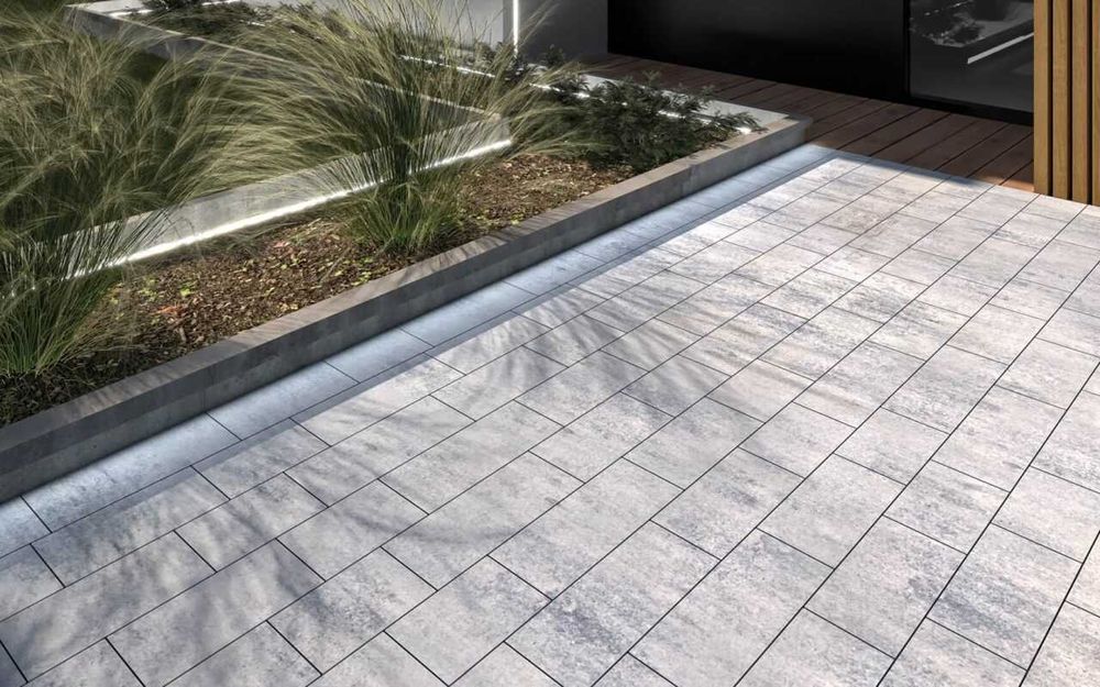 Kostka  BRUK Futura Lunga Modern szary multicolor