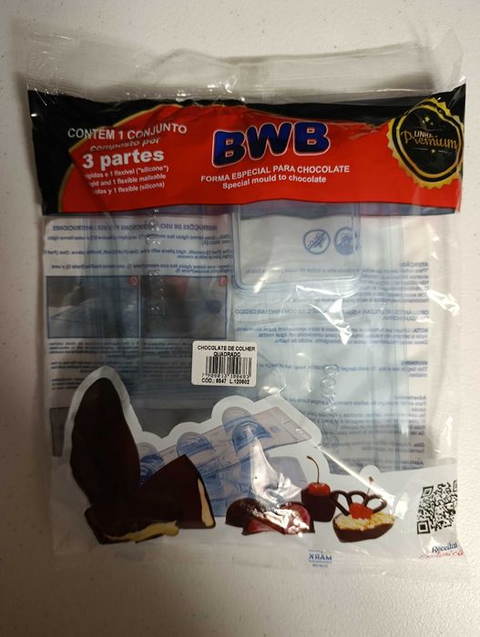 BWB chocolate de colher quadrado