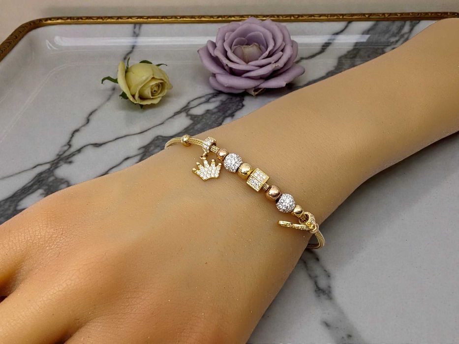 Bransoletka damska Pandorka pr. 585, nowoczesny wzór Lombard Gorzów