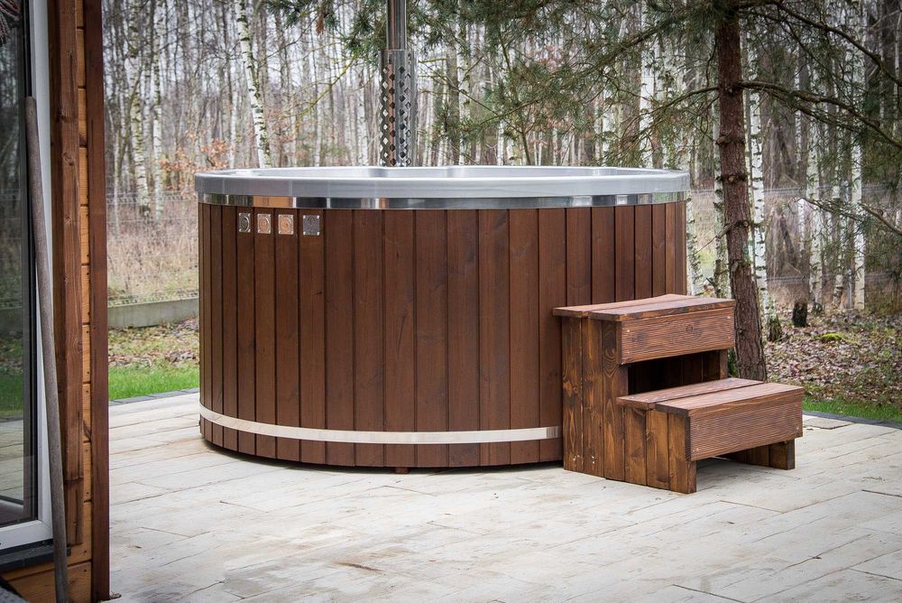 Balia ogrodowa akrylowa JACUZZI HOT TUB opalana drewnem OD PRODUCENTA