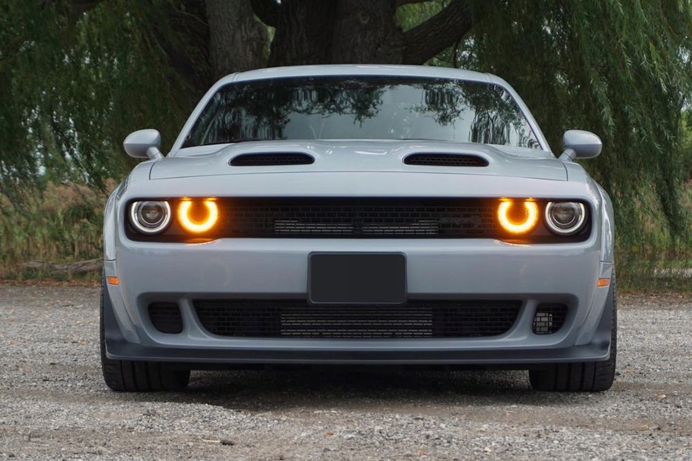 dodge challenger 2015-2024 maska aluminiowa 68502581aa