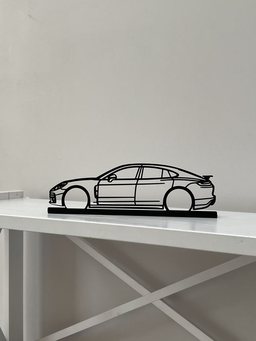Металеві силуети Porsche, статуетка