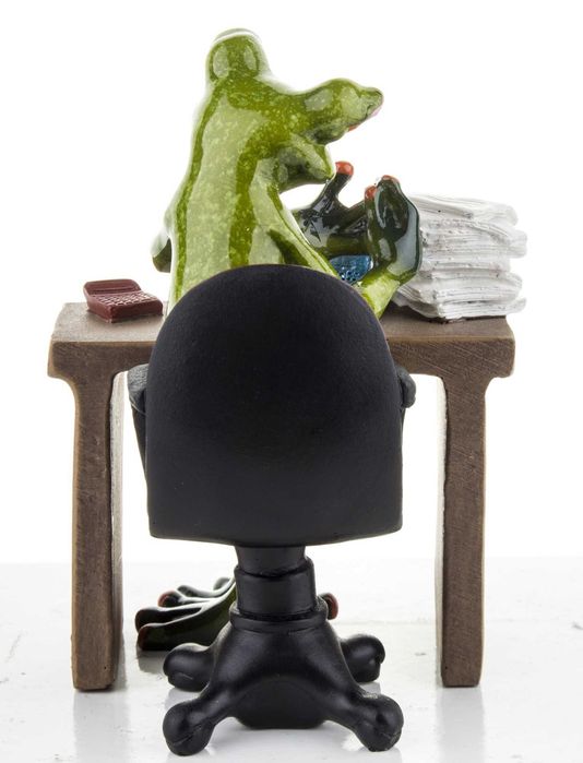 Figurka żaba żabka księgowa