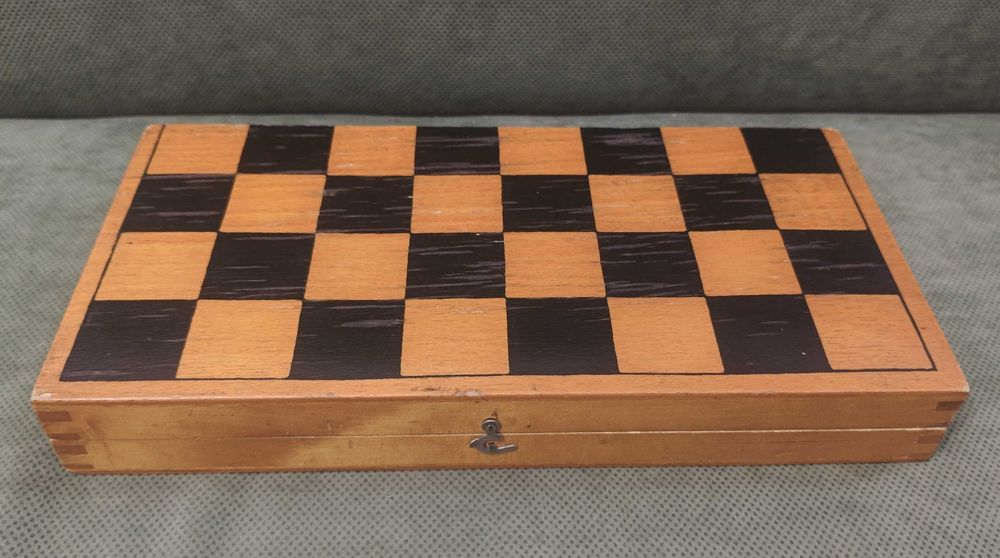 Шахматы-шашки СССР, 1975г., 37х37см