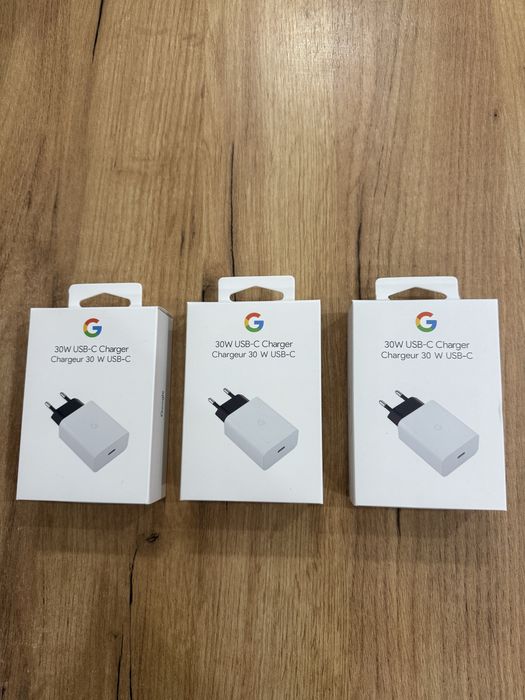 Новый зарядный блок Google Pixel 30W USB-C быстрая зарядка