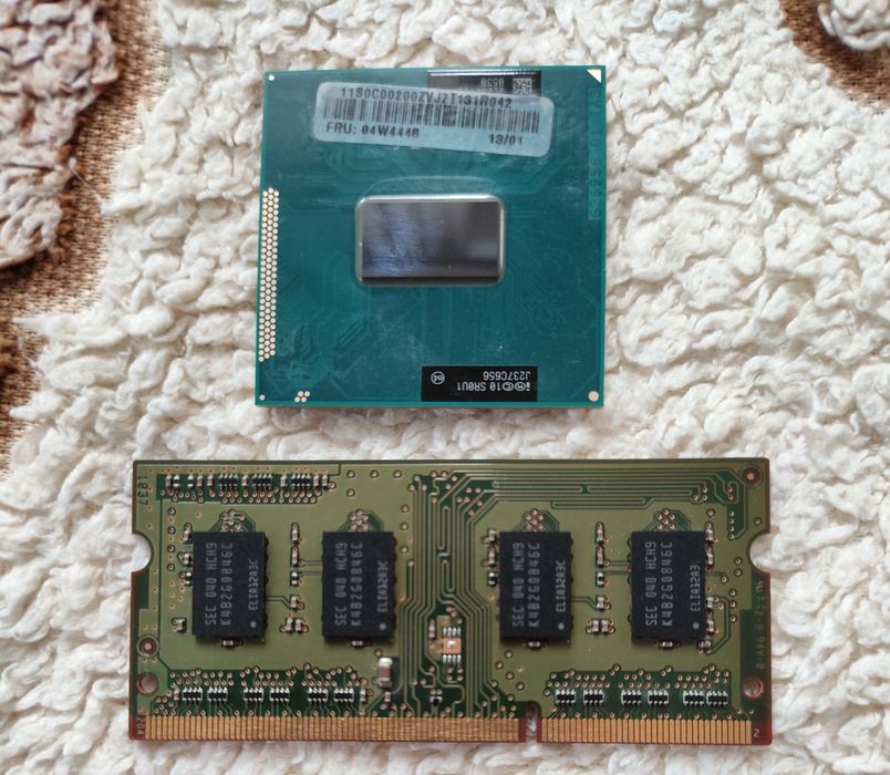 Продам одним лотом процессор для ноутбука Intel pentium 2020m та 2gb
