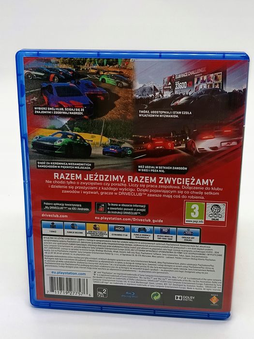 driveclub playstation 4 (ps4) pudełkowa