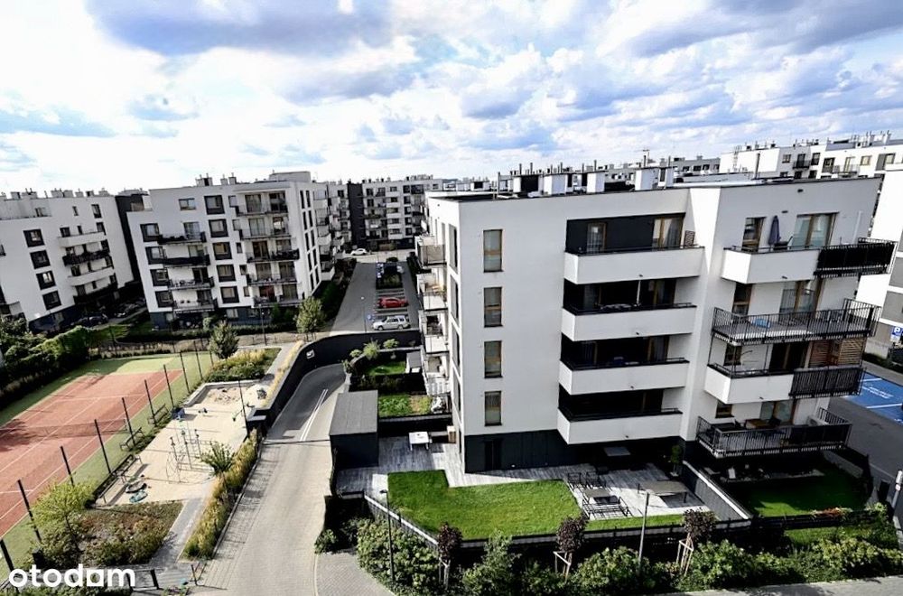 Funkcjonalne 2-pokojowe mieszkanie, duży balkon +parking, MNO, WKD