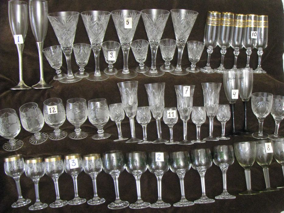 Подарочный набор  бокалов в коробке - Чехословакия - 70-е годы.