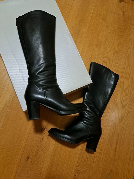 Kozaki skórzane czarne Lasocki Lena-01 rozmiar 38