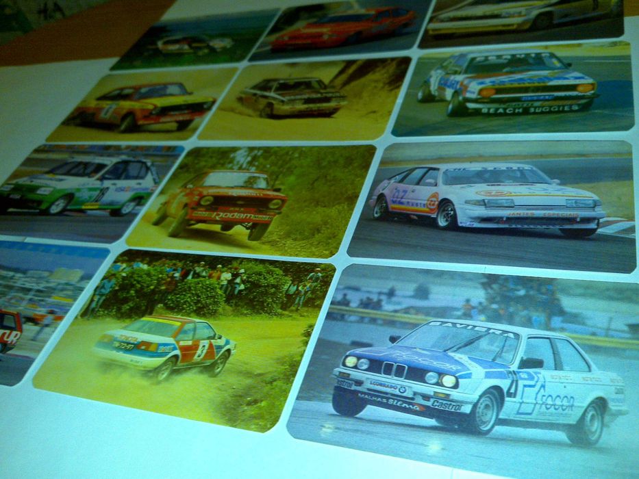 rallyes e velocidade 85-2ªsérie (12 calendários) coleção completa 1986