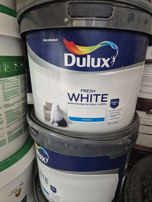 Farba Dulux fresh white matowa