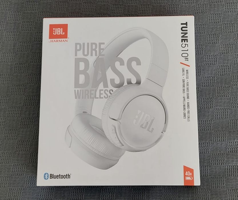 JBL Pure Bass Tune 510BT Wireless – Auriculares Bluetooth Novos