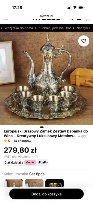 zestaw  naczyń nowy