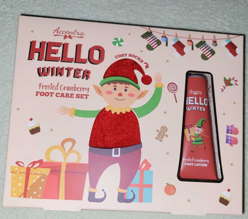 Accentra zestaw krem do stóp skarpetki Hello winter prezent święta