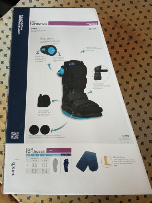 Ортез чобіт розмір М - 38-42