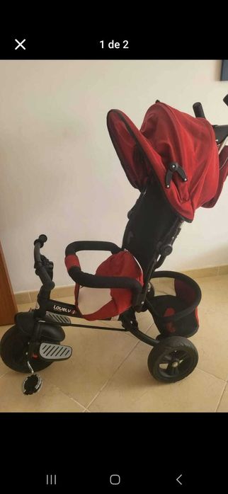 Triciclo Evolutivo Vermelho e Preto - como novo