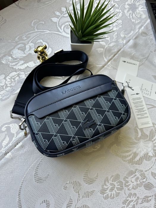 Сумка Lacoste BLUE Monogram | Crossbody | мессенджер | лакоста лакосте