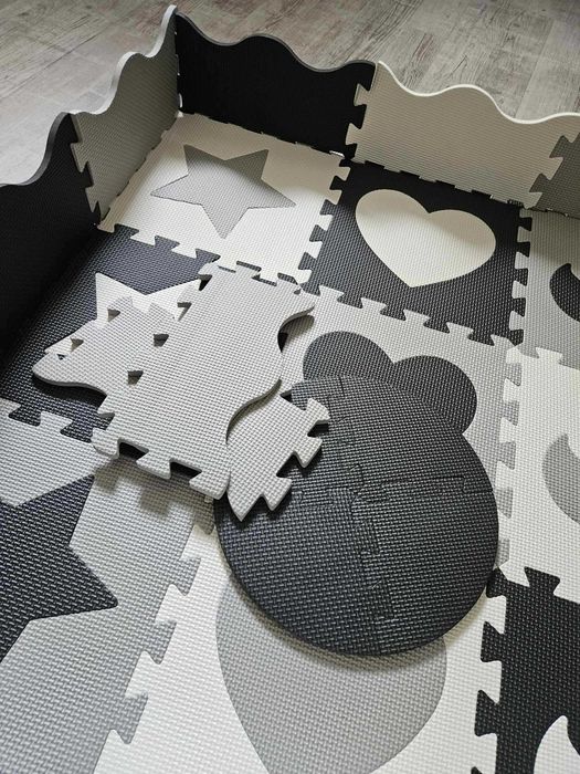 Duża mata edukacyjna piankowa kojec puzzle dla dzieci XXL