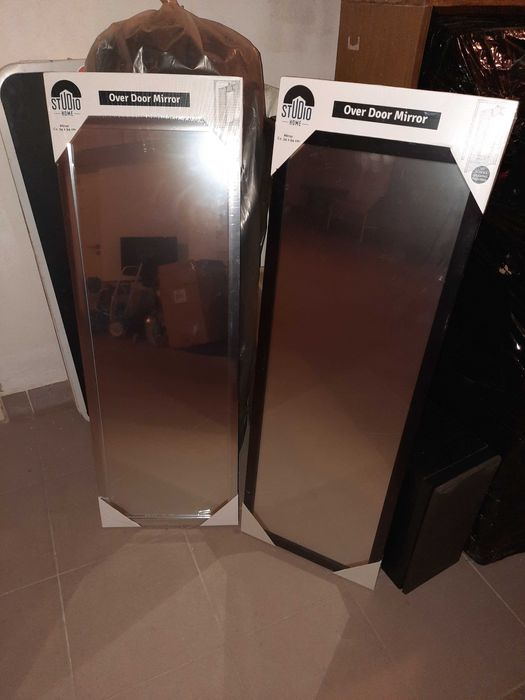 Lustro Obramowane Simple Wysokie Ścienne 94x34x2