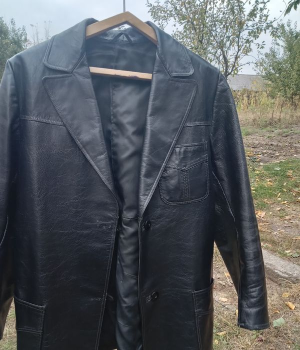 Пиджак женский из натуральной кожи