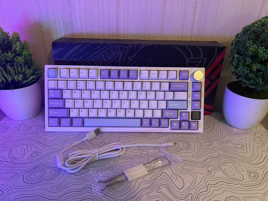 Нові AJAZZ AK820 PRO 75% GIFT бездротова механічна клавіатура TRI-MODE