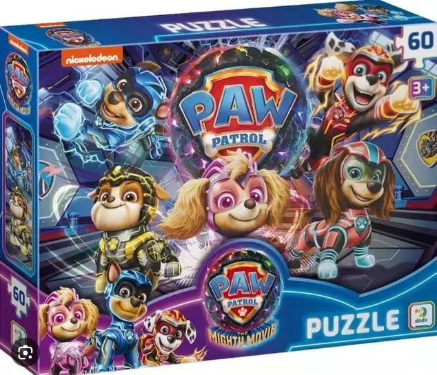 Puzzle 60 elementów. Psi Patrol. Operacja: Meteor. Nowy Produkt