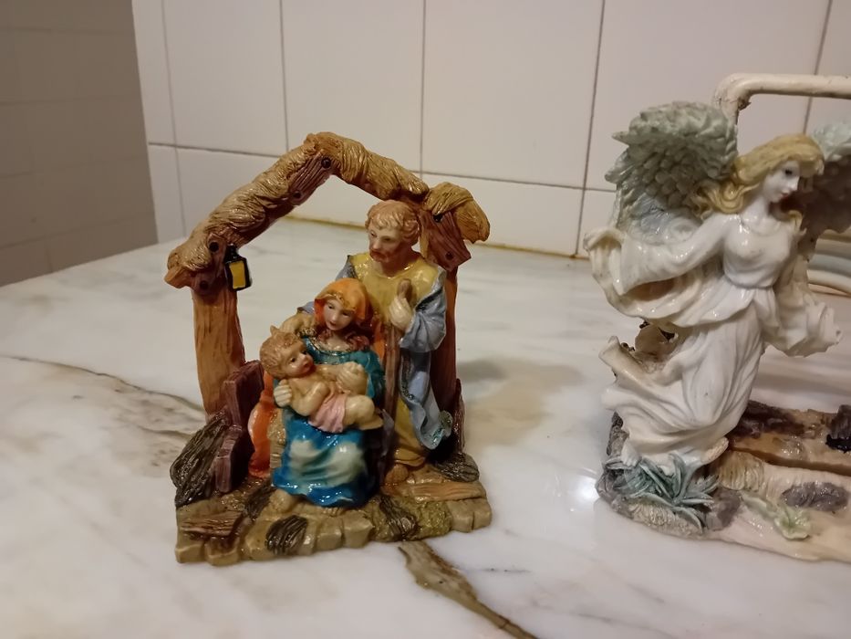 Conjunto de 3 Peças Decorativas Antigas