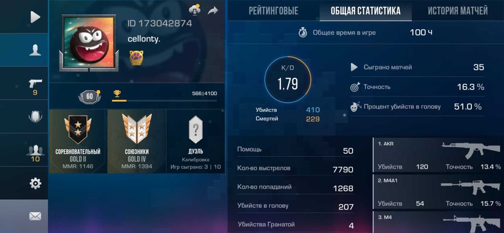 Аккаунт Standoff 2