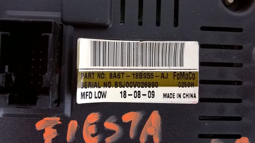 Ecra / Display Radio 8A6T-18B955-AJ - FORD FIESTA VI