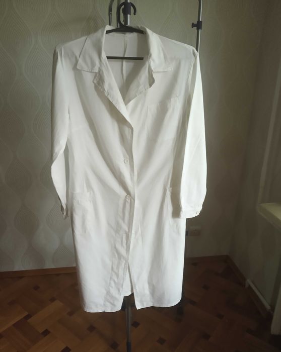 Халат медичний білий жіночий